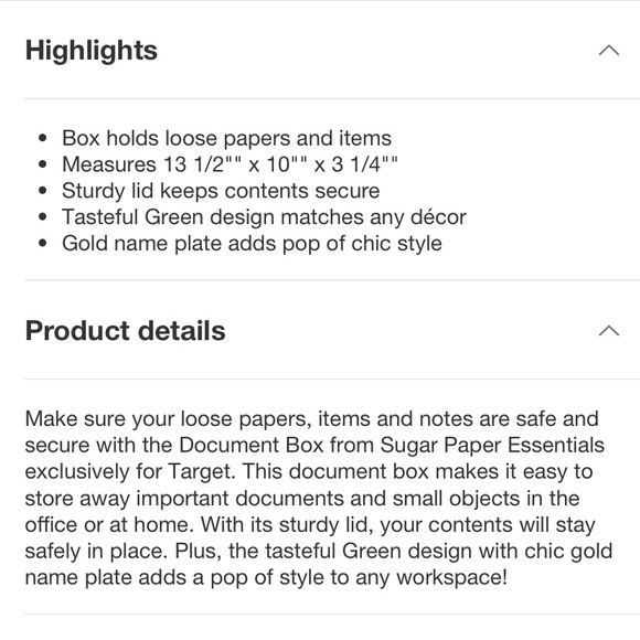 Sugar Paper Essentials Paper File Box Green - Picture 5 of 5